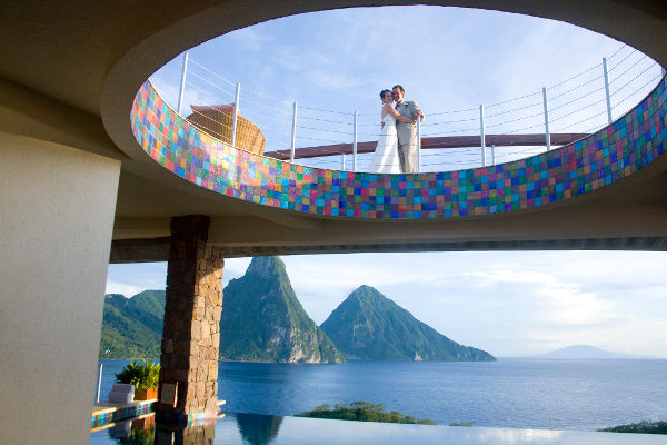 Karibik Hochzeit im Hotel Jade Mountain